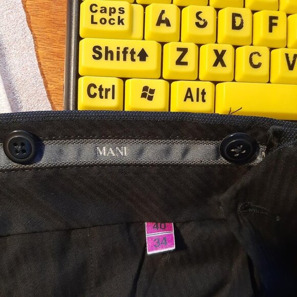 Vintage Men's Mani By Giorgio Armani 2 Pieces Tux Black Sz40/34 PreLoved Excelle - Picture 14 of 14